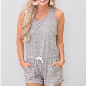 Grey Romper. Brand new!
